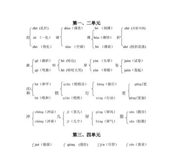 一年级6画的多音字