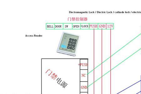 刷脸门禁接线方法