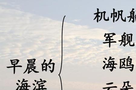 16海滨小城生字组词