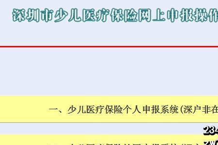 深圳少儿医保用户名是指什么