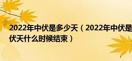 1966年三伏天多少天