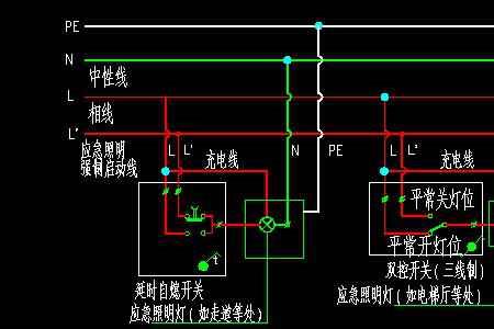 应急照明线路五根线是什么意思