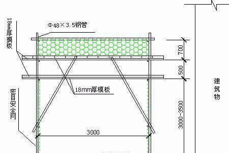 建筑高度20米以上防护棚高度