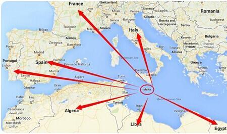 马耳他地理位置