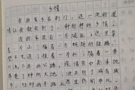 关于乡情的作文提纲