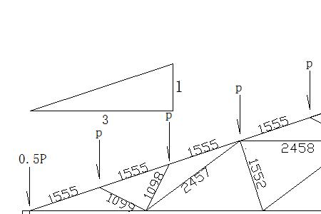 跨度10米三角屋架尺寸计算法