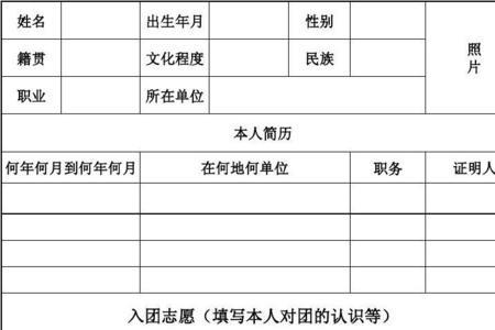 何时何地何人介绍入团怎么写