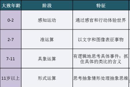 人类行为发展阶段的划分