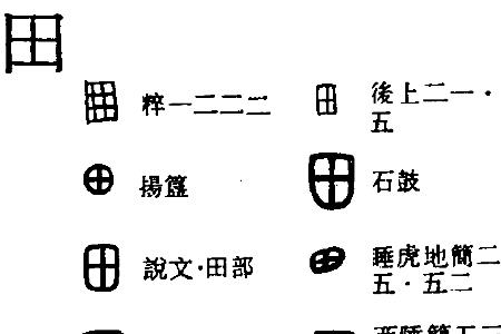 用田字说一句话