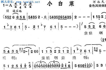 歌曲小白菜原唱