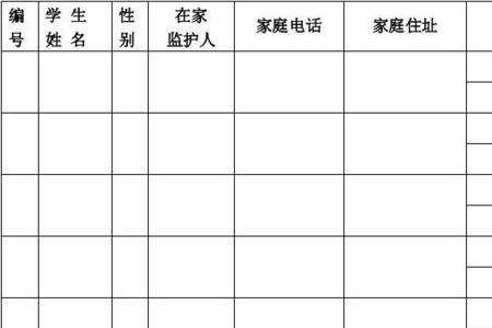 留守儿童个人及家庭基本情况