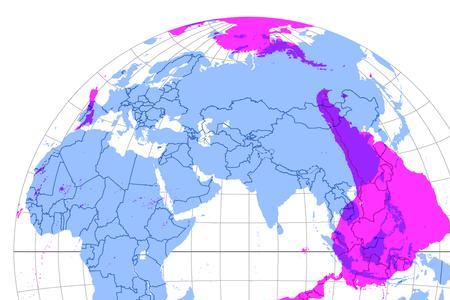 地心在地图上怎么表示