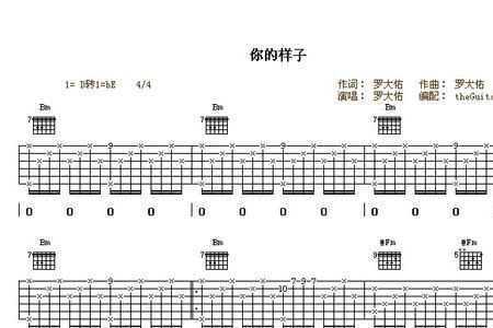 你的样子歌词啥意思