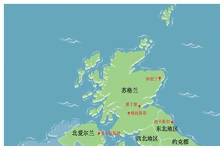 英国由哪四个部分组成地图