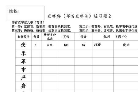 切查字典部首是什么