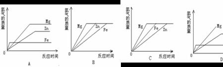 镁铝锌铁与盐酸反应生成的氢气