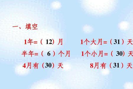 平年和闰年的区别和熟记口诀