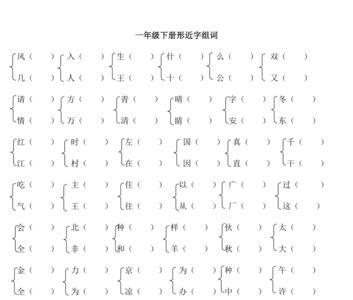 八年级下册语文多音字和形近字