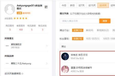 快手小店怎么查看达人数据