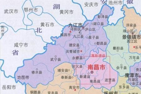 江西九江旁边地级市