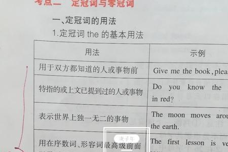 不定冠词后接什么词