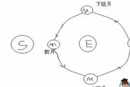 半弦月和下弦月有什么不同