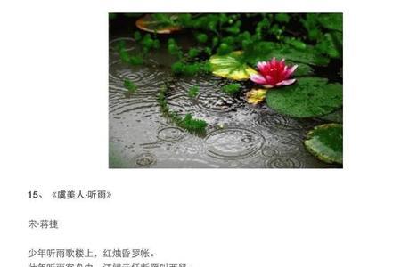 什么词语还可以形容雨点。