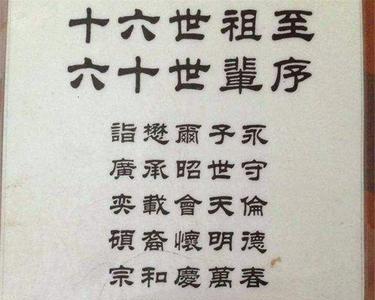 怎样排列家谱中的人名