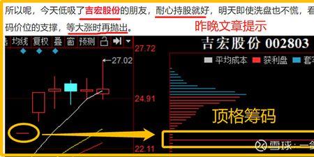 筹码峰值是什么意思