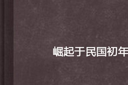 一部穿越到民国在四川崛起小说