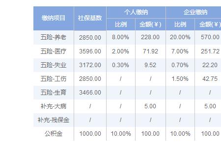 2021年石家庄社保员工每月交多少