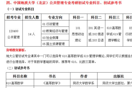 公共管理专业跨行考研有哪些