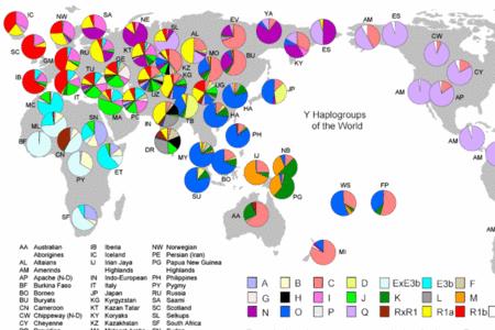 欧洲人种起源图谱
