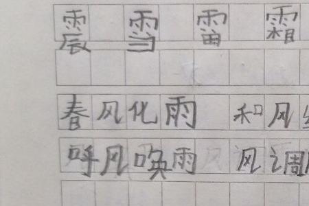 给雨字加偏旁,组成哪些字