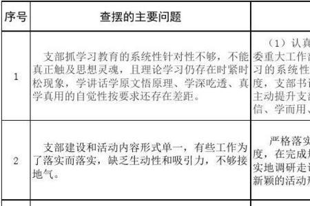 警示教育的问题清单及整改措施