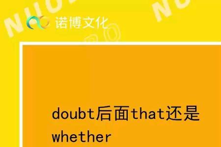 doubt whether是可数名词吗