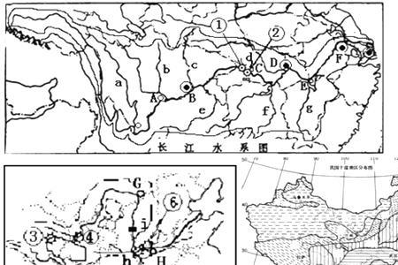 黄河流经地图路线全图简笔画