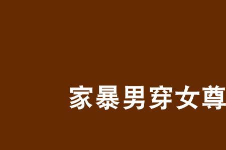 家暴男是什么意思网络用语