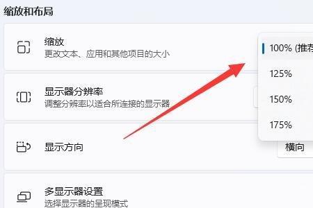 win11桌面比例大小怎么调整