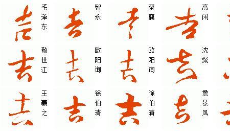 吉字的签名写法