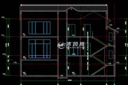 建筑里的剖切线由哪边往哪边看