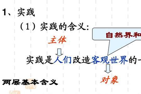 实践是指一切客观物质活动