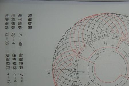 75千瓦两极电机绕线方式