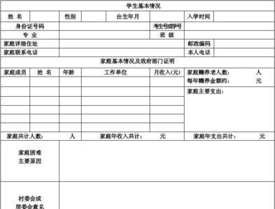 家庭调查表收入来源怎么写