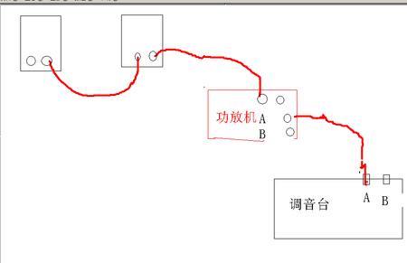 两个功放接两个音箱怎样接