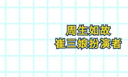 周生如故贵嫔扮演者