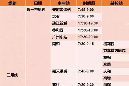 广州地铁2号线国庆运营时间表