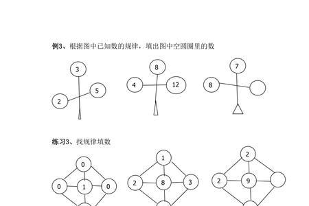 一年级方框填数计算的规律