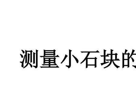 用小石块撬动大石块的实验