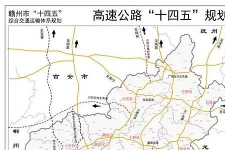 赣州绕城高速外移途经路线